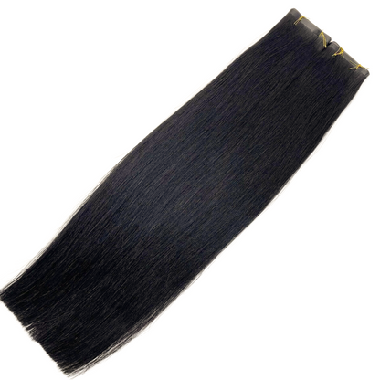 22" Tape Weft #1B Natural Black Human Hair Extensions - Zivile