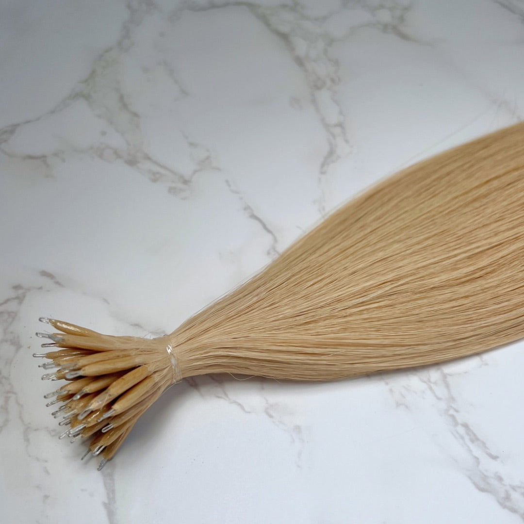 16" Nano Tip #18 Honey Blonde Human Hair Extensions - Teiha