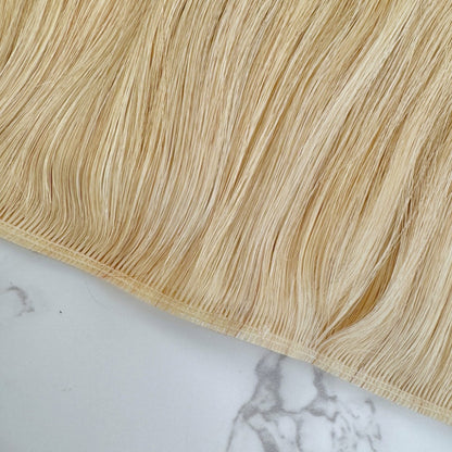 30" Tape Weft #22 Golden Blonde Human Hair Extensions - Keisha