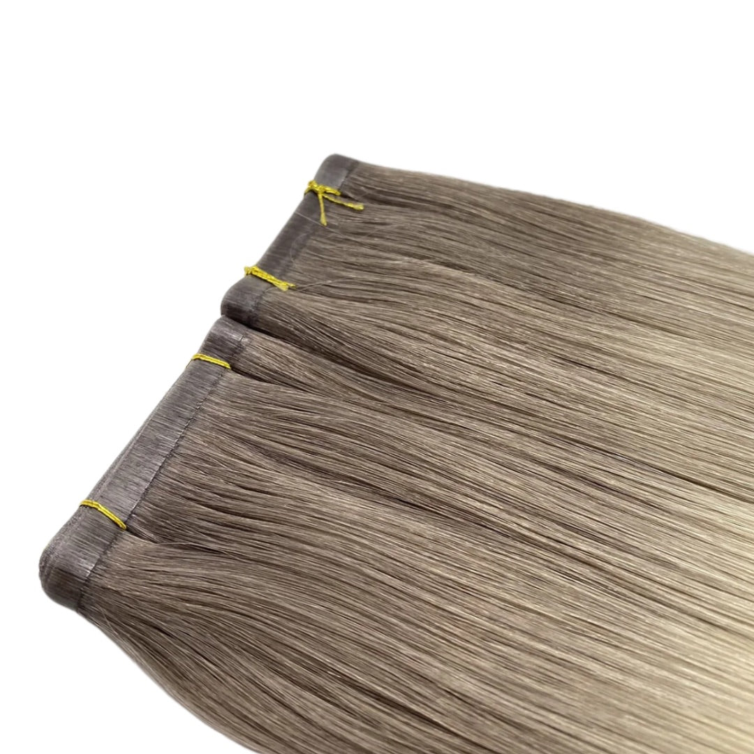 16" Tape Weft #T6.2-6.2/PLA Hollywood Bronde Human Hair Extensions - Michelle