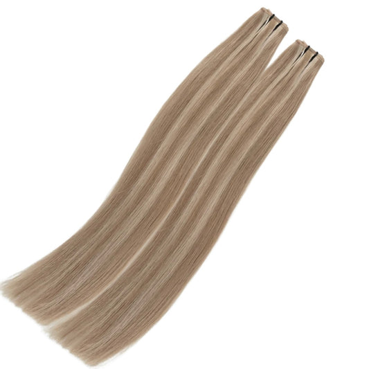 24" Genius Weft #T6.2-6.2/PLA Hollywood Bronde Human Hair Extensions - Michelle