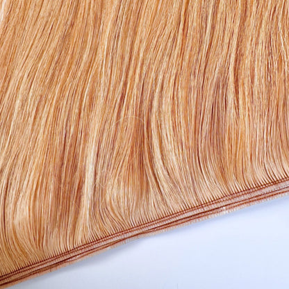 28" Tape Weft #33H Auburn Human Hair Extensions - Izzy