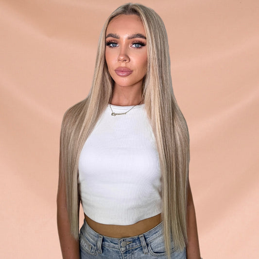 16" Nano Tip #6.2 PLA/6.2 LA Blonde Human Hair Extensions - Rihanna