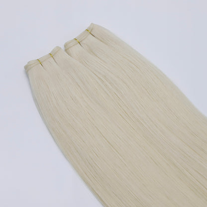 22" Genius Weft #PLA/9C Mix Beige Blonde Human Hair Extensions - Marilyn