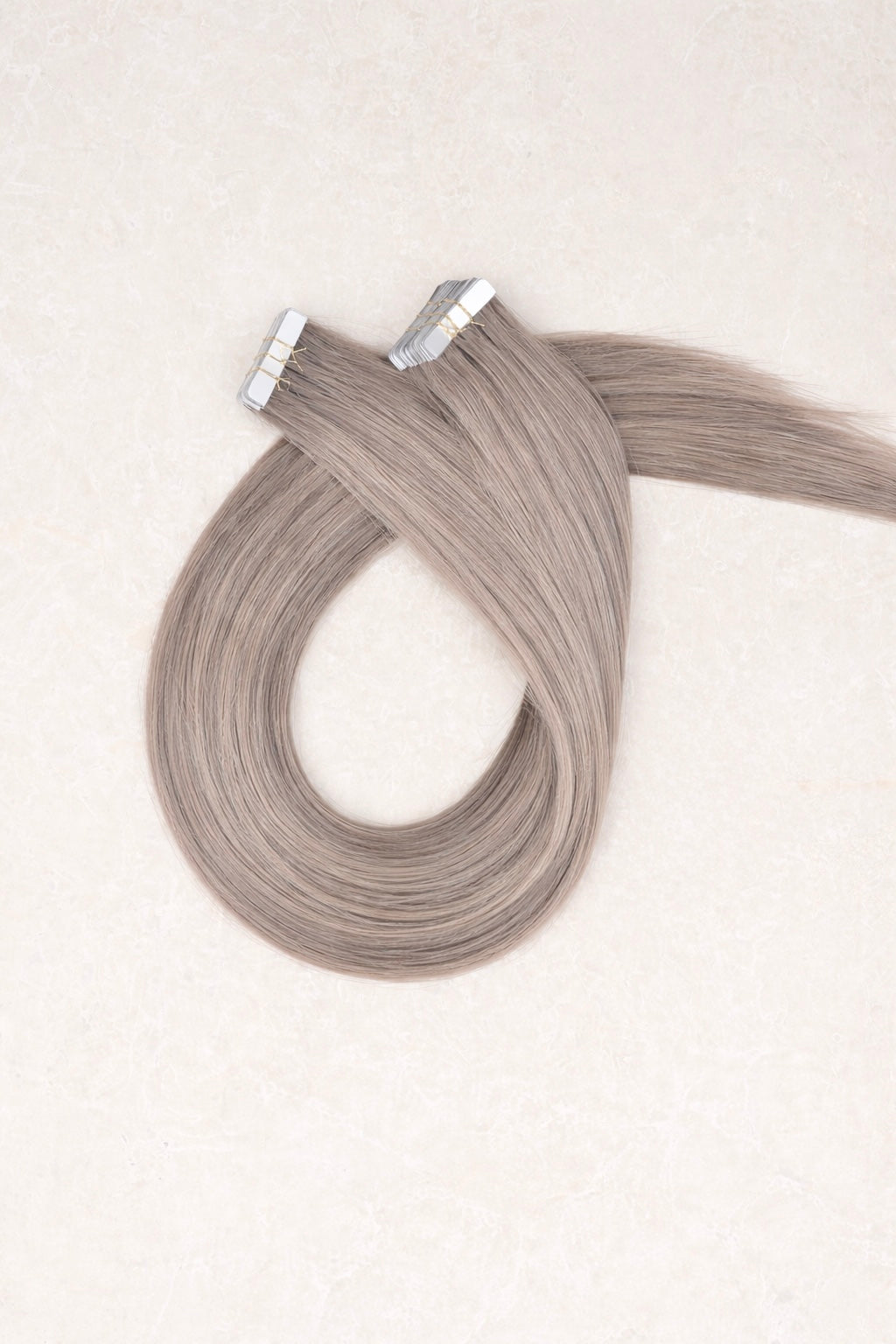 16" Invisible Tape Human Hair Extensions. Mid Mushroom Blonde