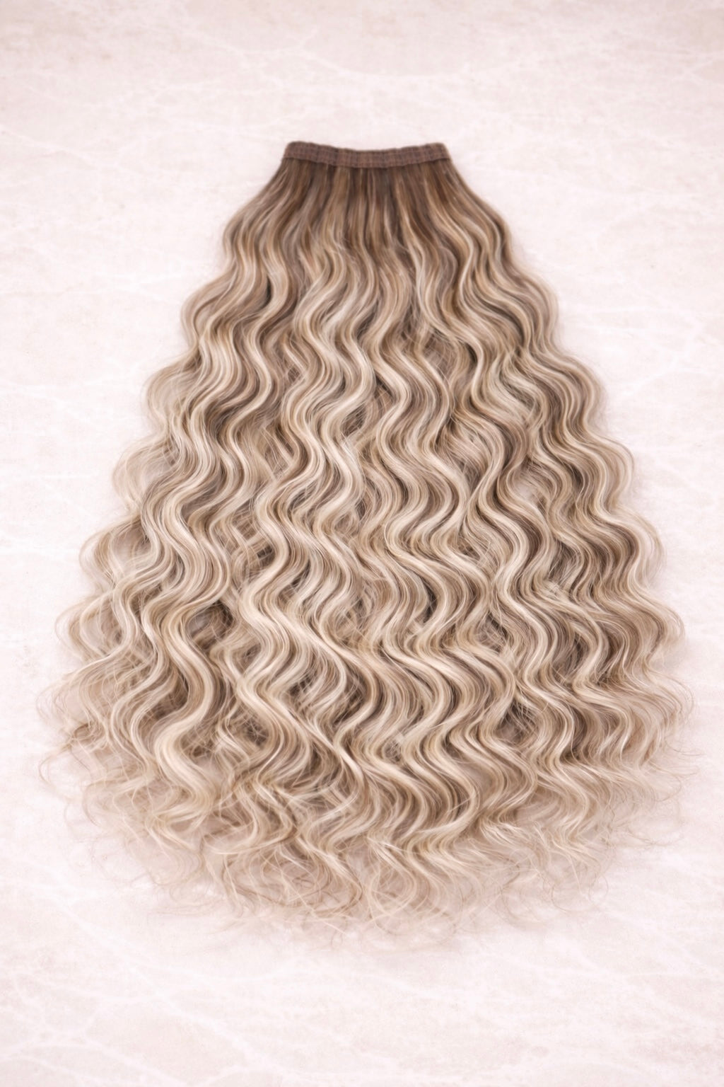 Curly | Wavy Human Hair Extensions. Bohemian Bronde