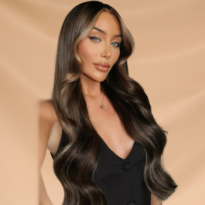 20” Nano Tip #1A-1A/2/9C Sweet Chocolate Human Hair Extensions - Millie