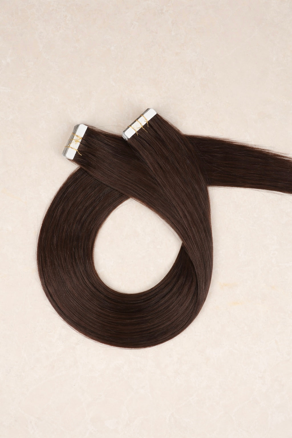 20" Invisible Tape Human Hair Extensions. Cool Chocolate #4