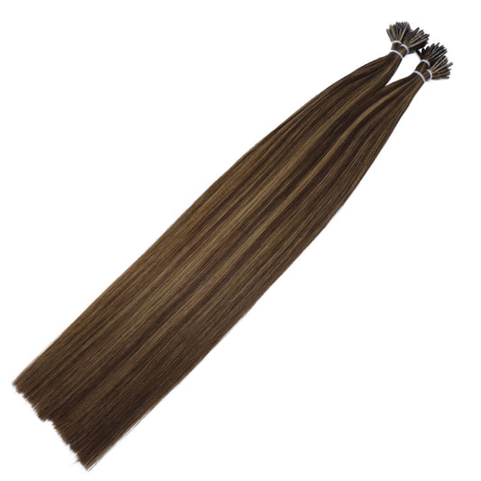 30" Nano Tip #T2 3Q/5Q Mocha Melt Human Hair Extensions - Kylie