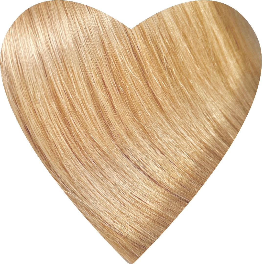 26" Tape Weft #12 Strawberry Blonde Human Hair Extensions - Olivia