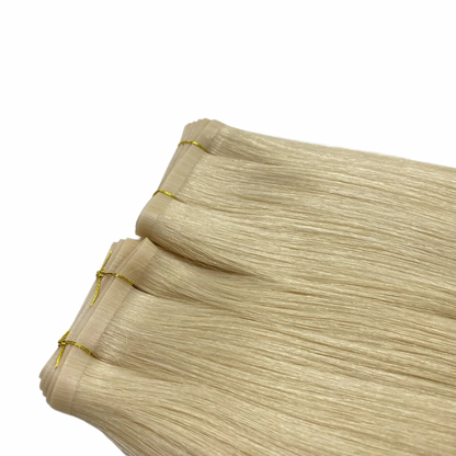 22" Tape Weft #12C Champagne Blonde Human Hair Extensions - Lucy