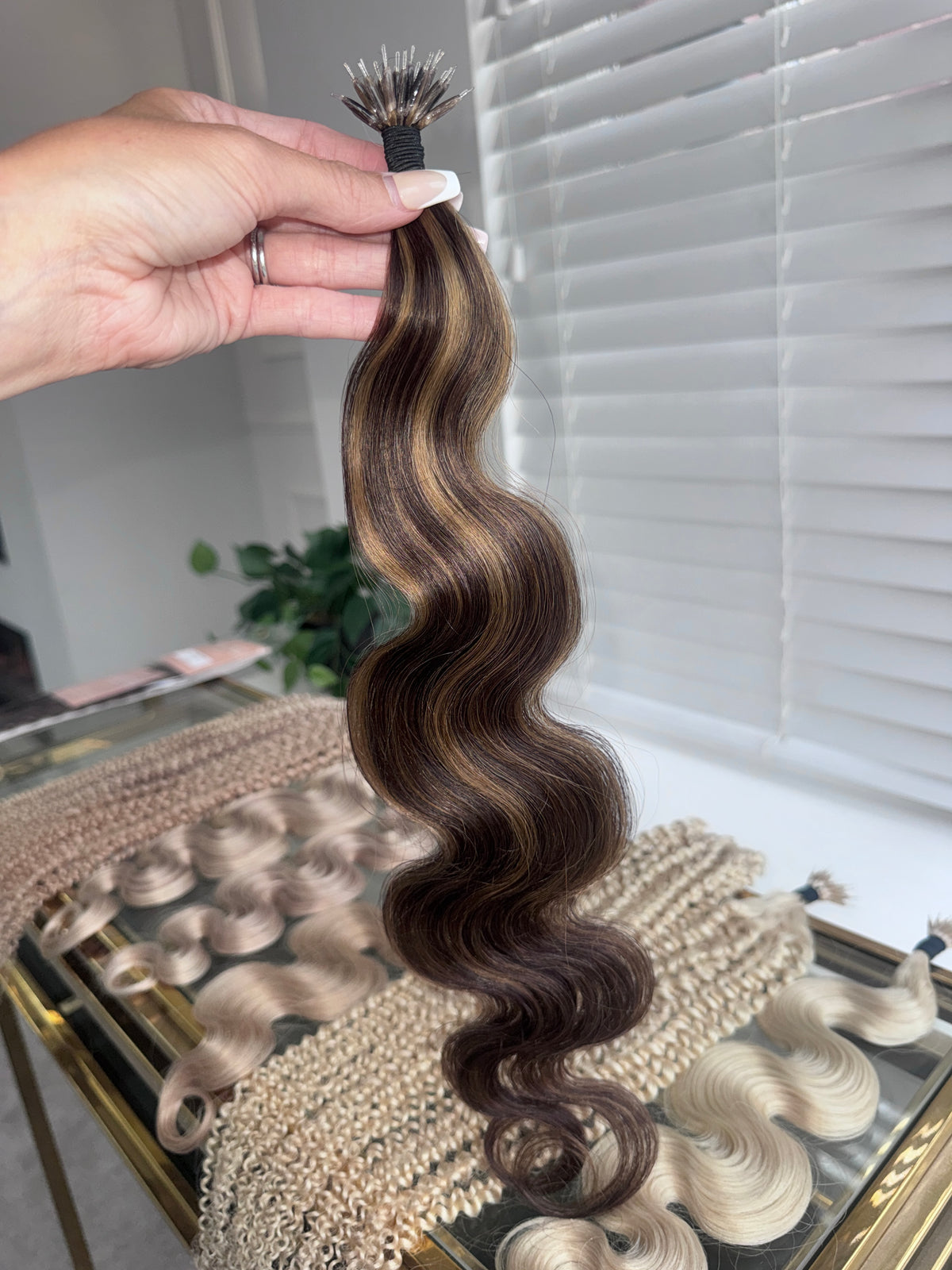 Curly | Wavy Human Hair Extensions. Honeycomb