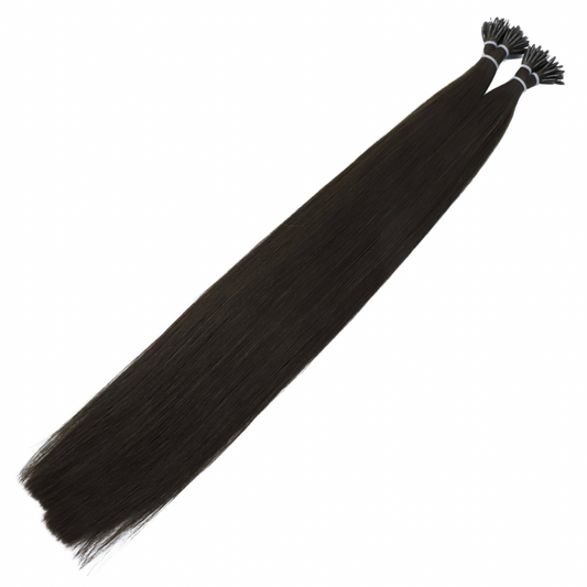 24" Nano Tip #2Q Cool Chocolate Human Hair Extensions - Paula