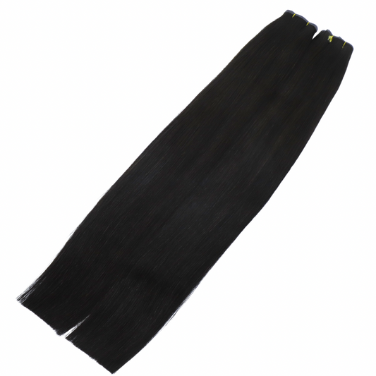 30" Genius Weft #1B Natural Black Human Hair Extensions - Zivile