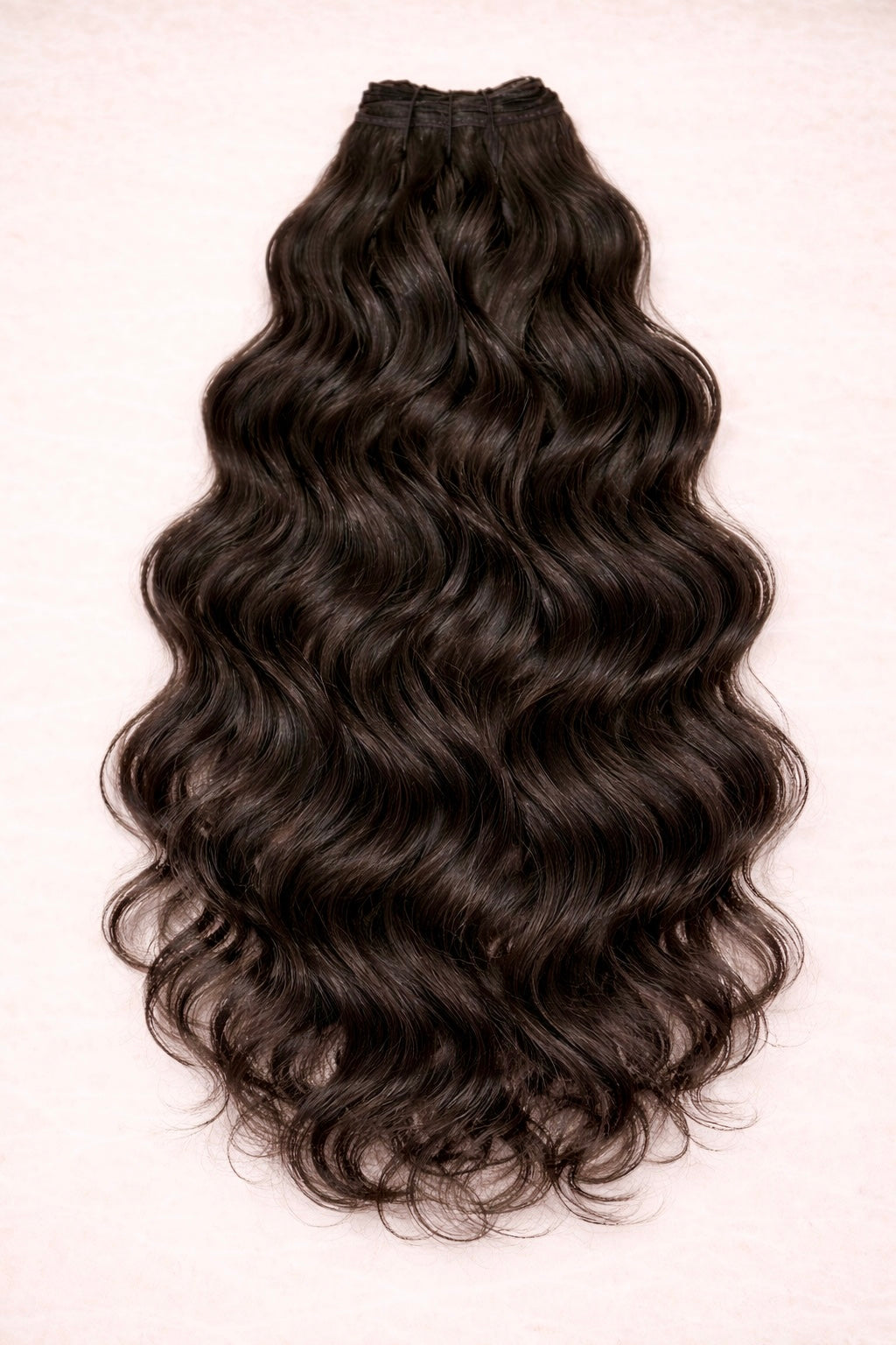 Curly | Wavy Human Hair Extensions. Espresso