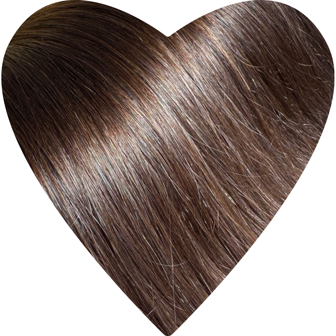 26" Tape Weft #2H Toasted Almond Human Hair Extensions - Elle