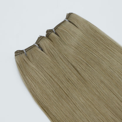 18" Genius Weft #9C Ash Blondette Human Hair Extensions - Lily