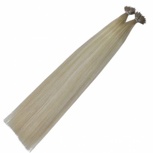 30" Nano Tip #PLA/9C Mix Scandi Blonde Human Hair Extensions - Jennifer