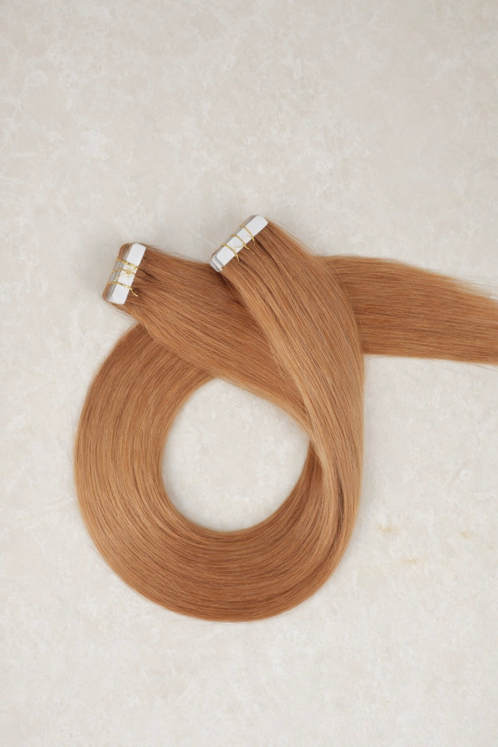 26" Invisible Tape Human Hair Extensions. Auburn