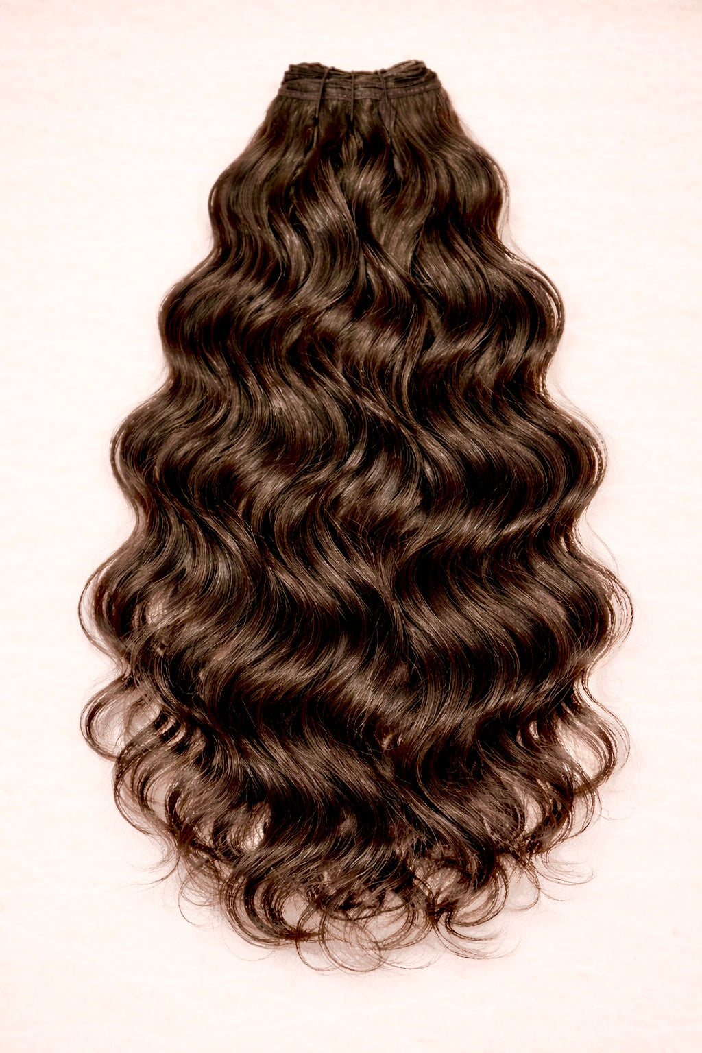 Curly | Wavy Human Hair Extensions. Chocolate