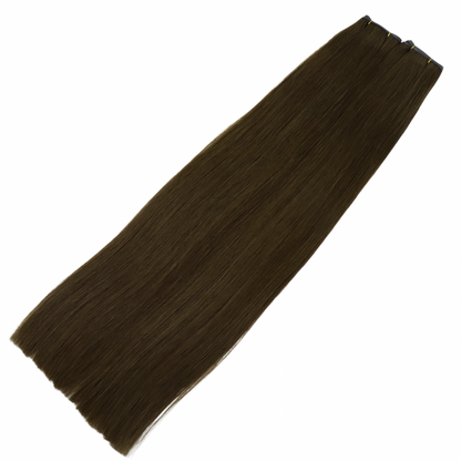 22" Genius Weft #2H Toasted Almond Human Hair Extensions - Elle