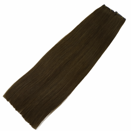 24" Genius Weft #2H Toasted Almond Human Hair Extensions - Elle