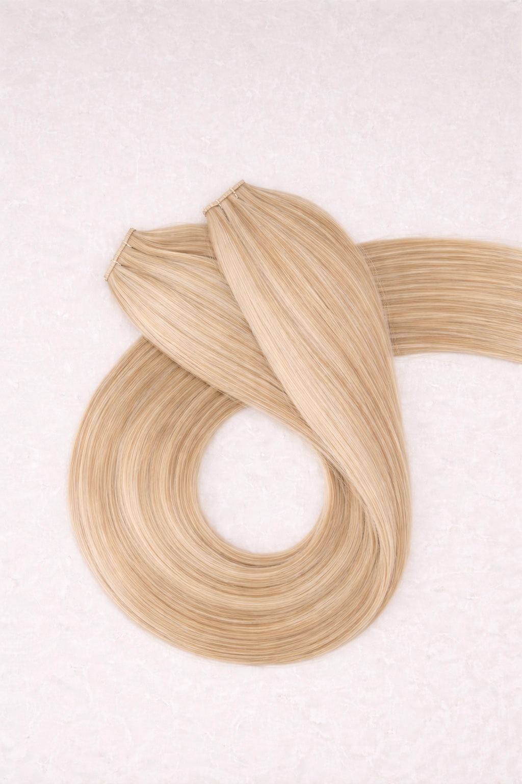 24" Genius Weft Human Hair Extensions. Honey Butter Blonde #PDB3/1003