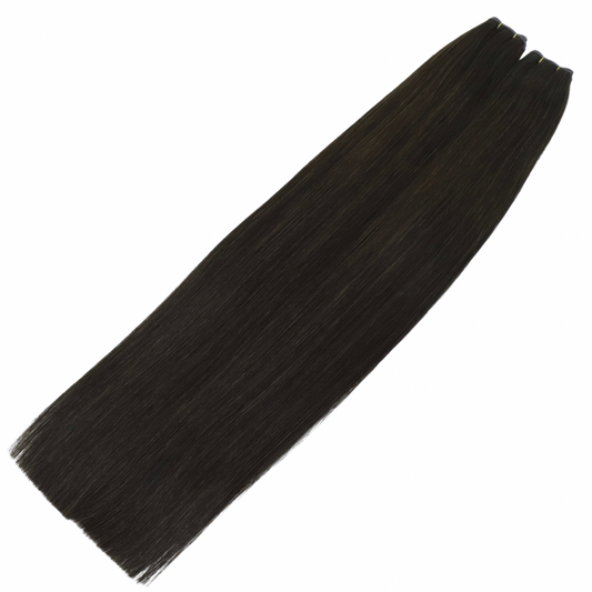 24" Genius Weft #2Q Cool Chocolate Human Hair Extensions - Paula