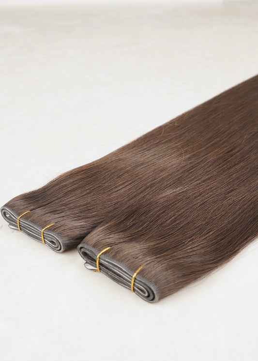 Invisible Tape Weft Human Hair Extensions. Truffle #18