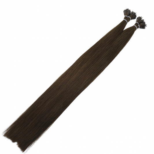 18" Nano Tip #2H Toasted Almond Human Hair Extensions - Elle