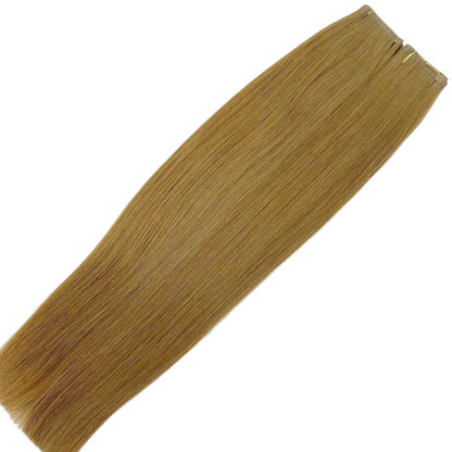 16" Tape Weft #5Q Light Mocha Human Hair Extensions - Sasha