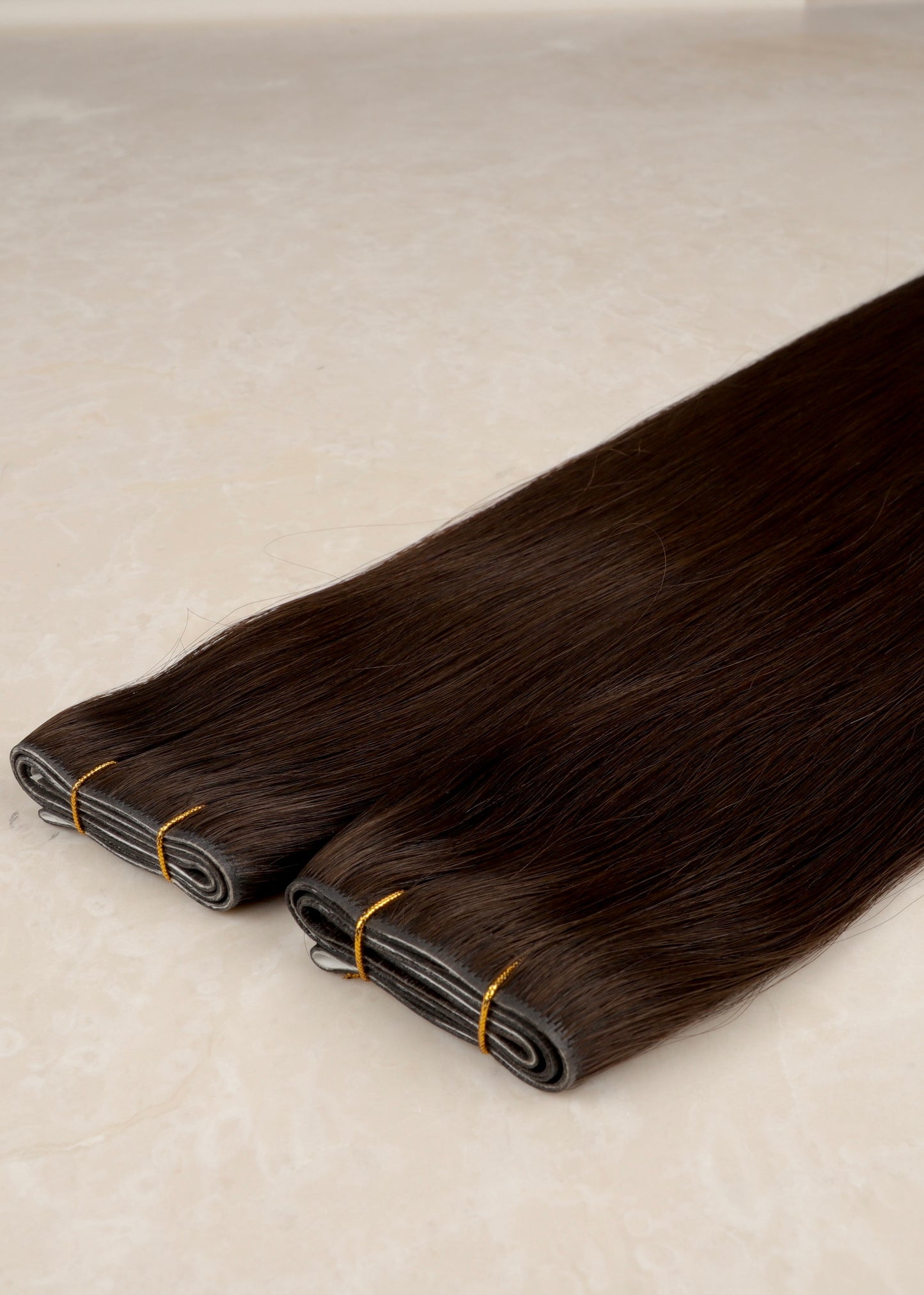 Invisible Tape Weft Human Hair Extensions. Espresso #2