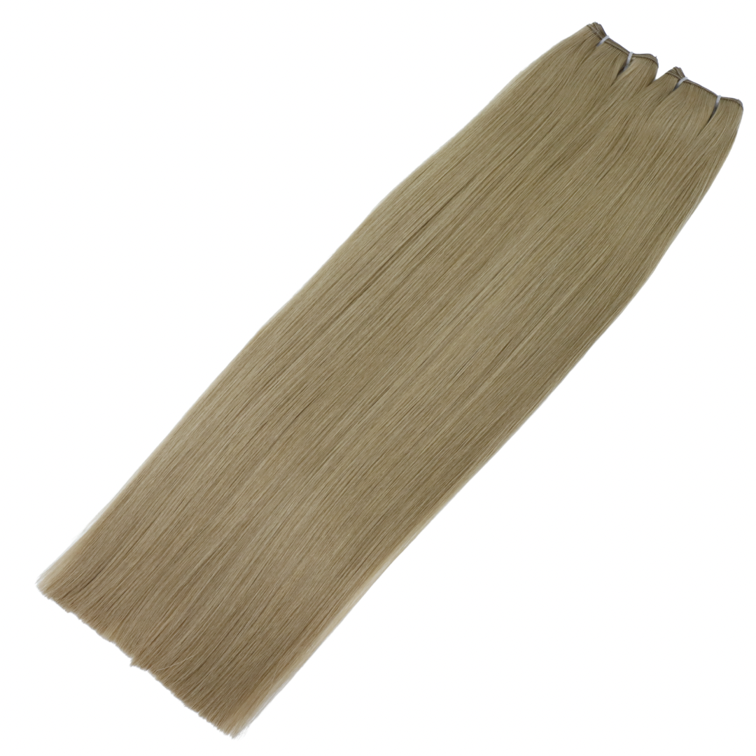 18" Genius Weft #9C Ash Blondette Human Hair Extensions - Lily
