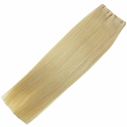 22" Tape Weft #12C Champagne Blonde Human Hair Extensions - Lucy