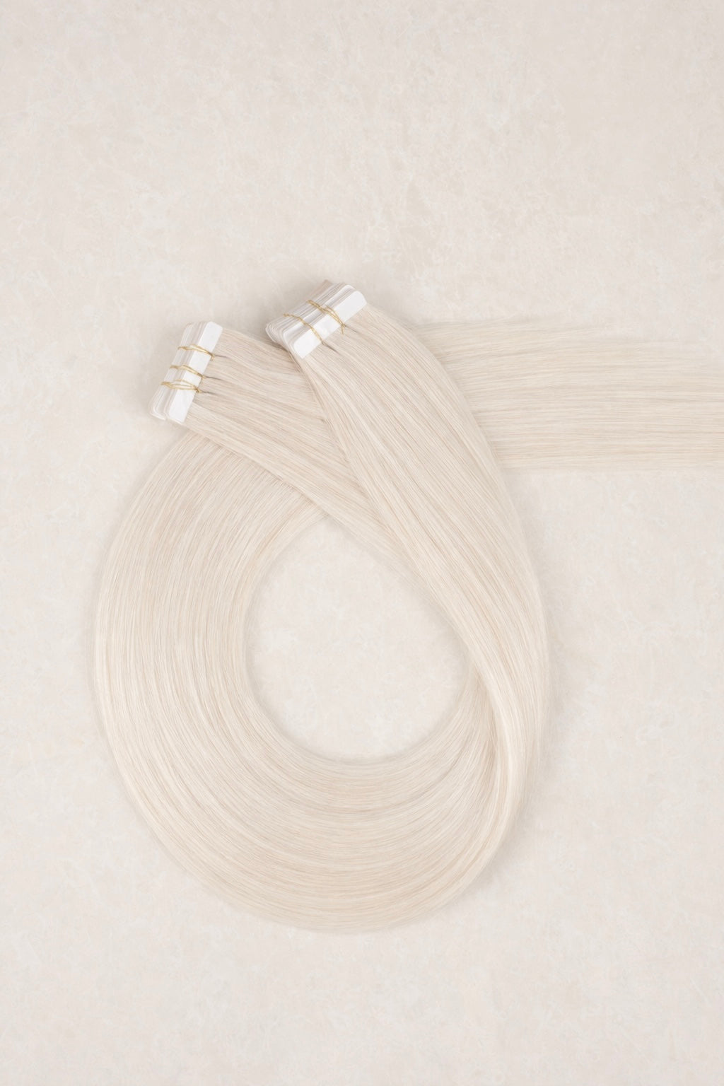 16" Invisible Tape Human Hair Extensions. Vanilla Blonde