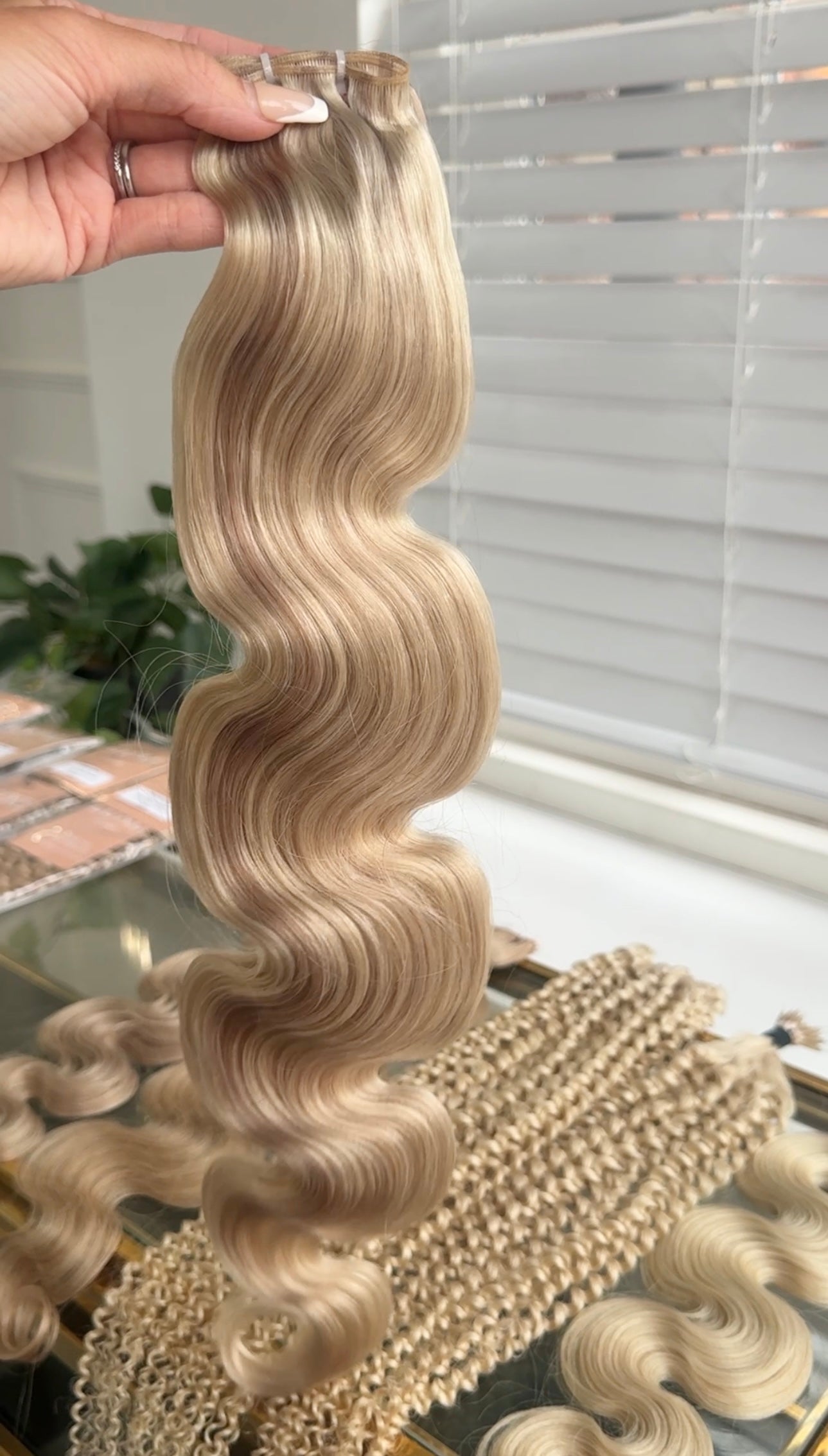 Curly | Wavy Human Hair Extensions. Bohemian Bronde