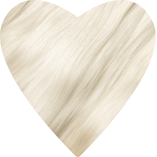 20" Nano Tip #Pla White Blonde Human Hair Extensions - Rebecca