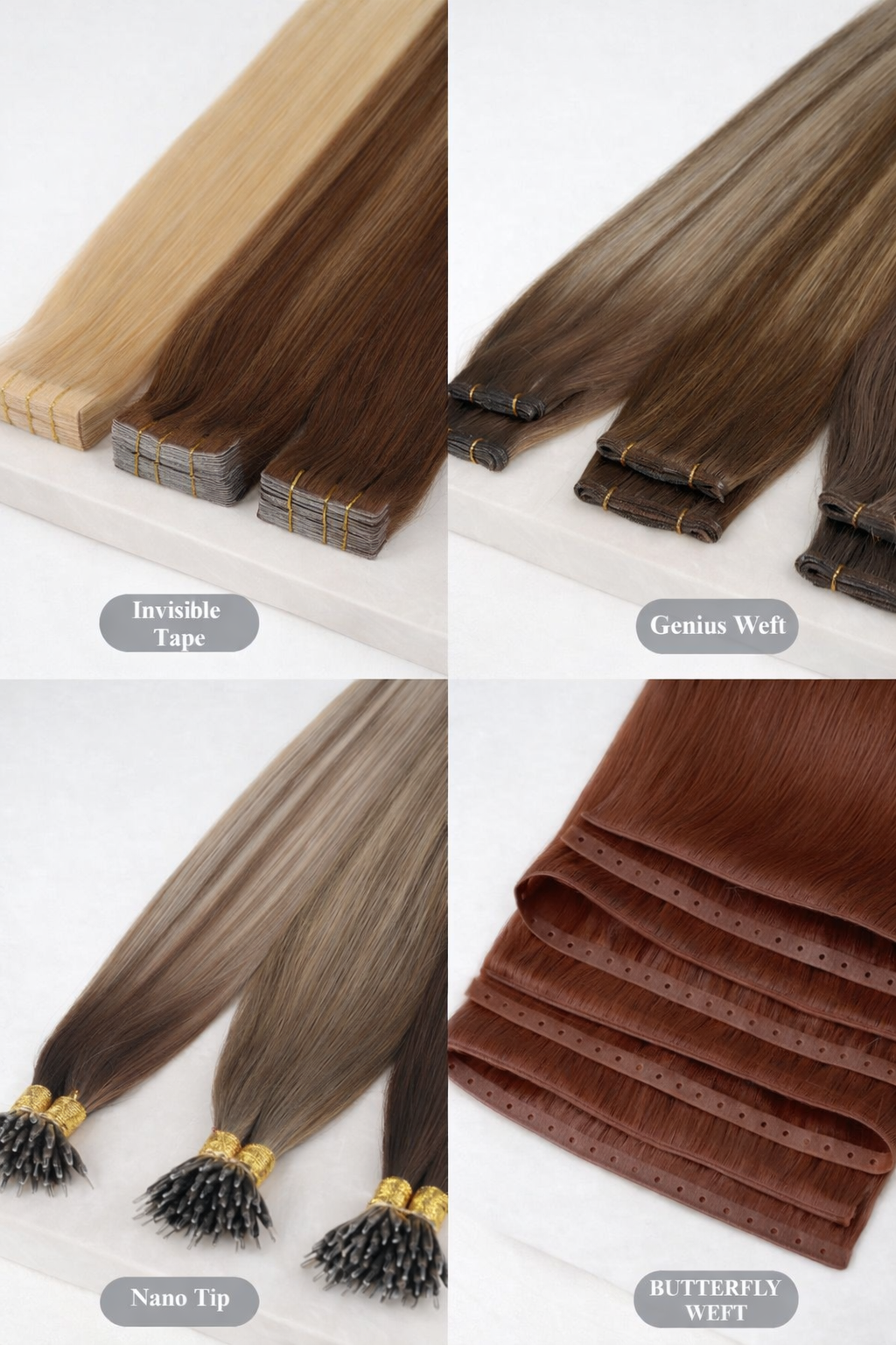 Curly | Wavy Human Hair Extensions. LA Blonde
