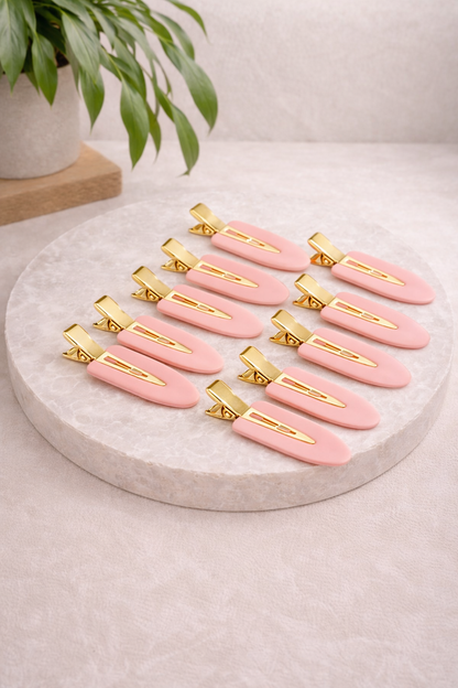 Luxe Pink Seamless Section Clips 10 Pack