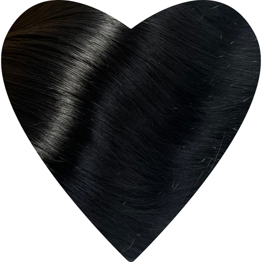 20" Nano Tip #1B Natural Black Human Hair Extensions - Zivile