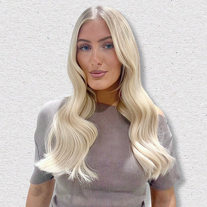 Nano Tip Human Hair Extensions. Luxe Platinum Range 16-18”