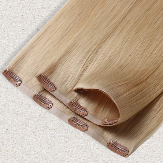 Invisible Clip in Human Hair Extensions