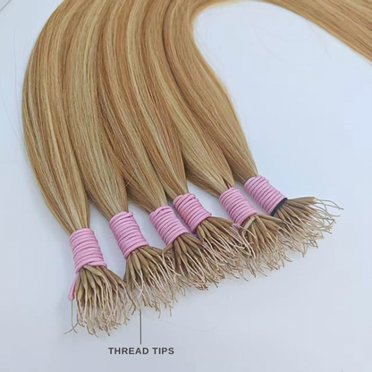 Nano Tip Human Hair Extensions. Luxe Platinum Range 24-26”