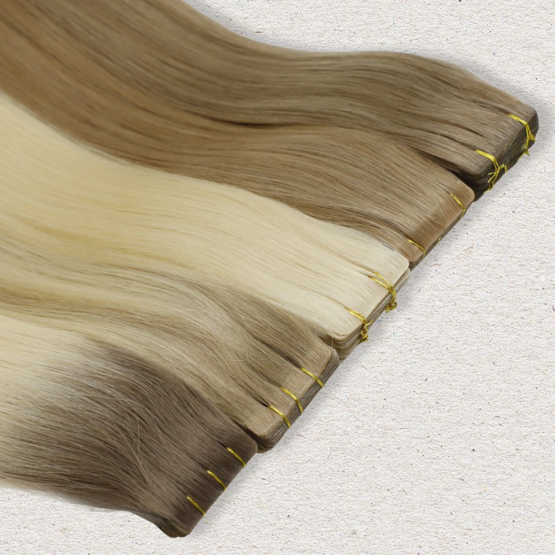 Invisible Tape Weft Human Hair Extensions 16-22”