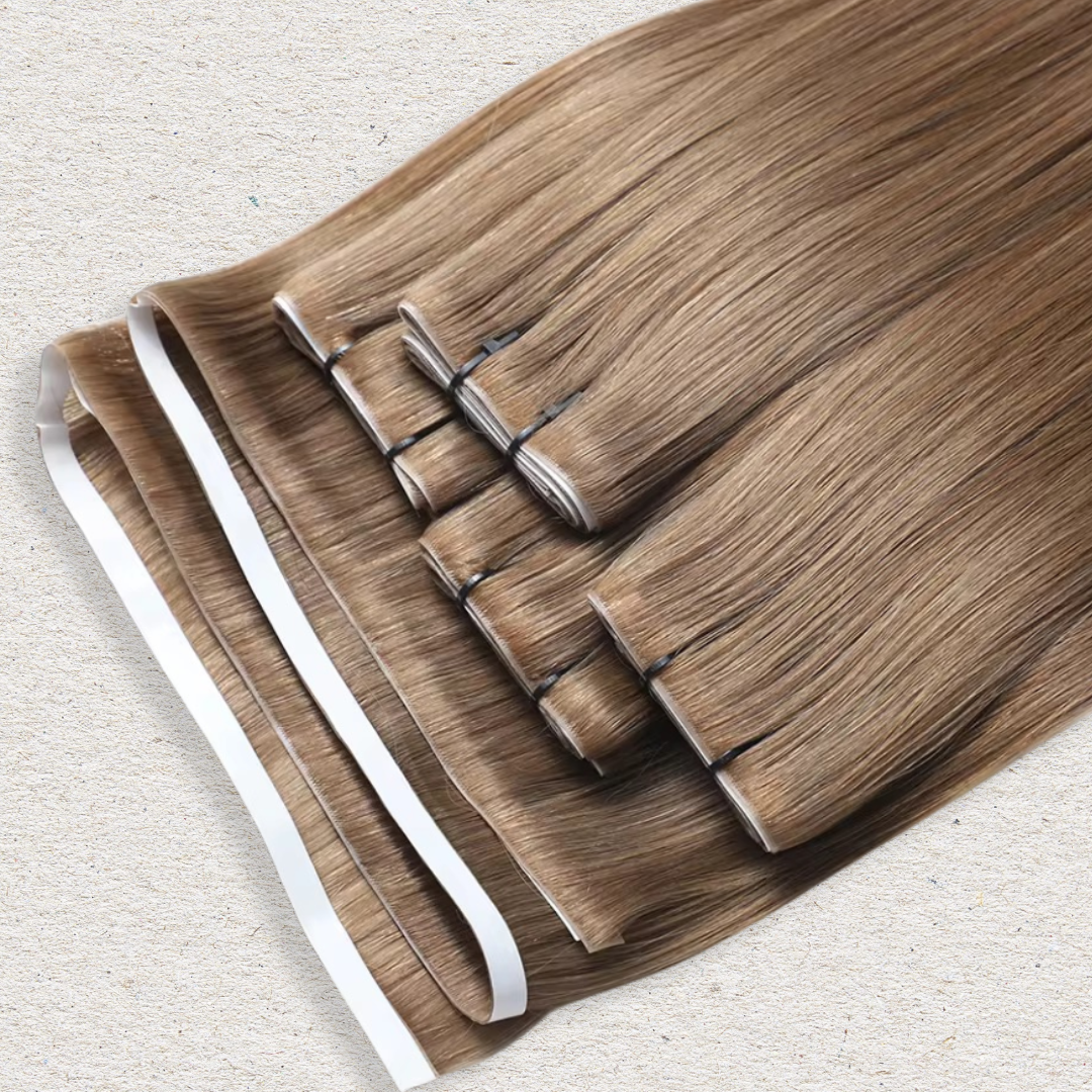 Invisible Tape Weft Human Hair Extensions for 24-30”