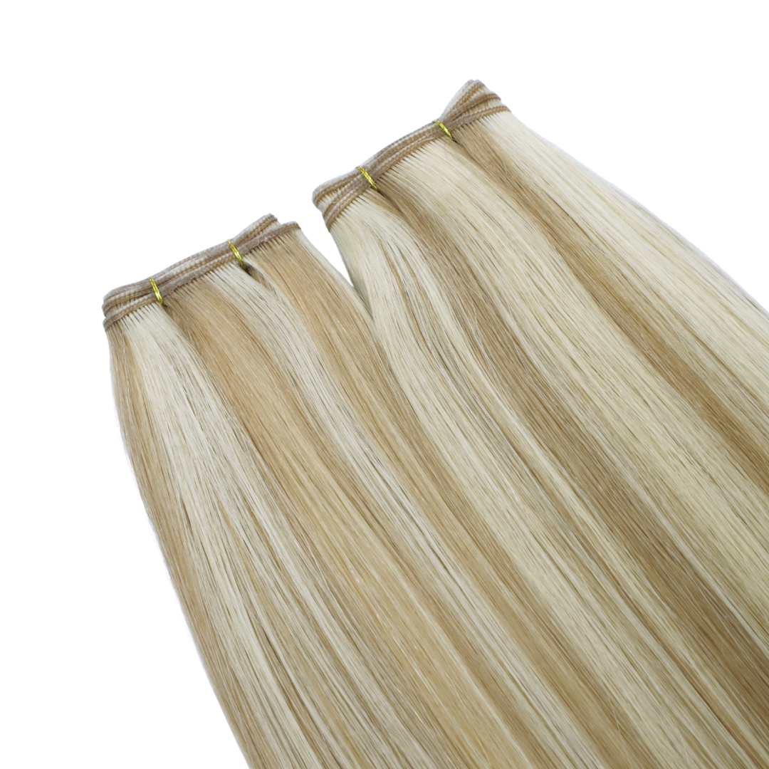 Genius Weft Human Hair Extensions. Luxe Platinum Range
