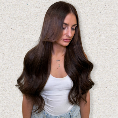 Genius Weft Human Hair Extensions. Luxe Platinum Range