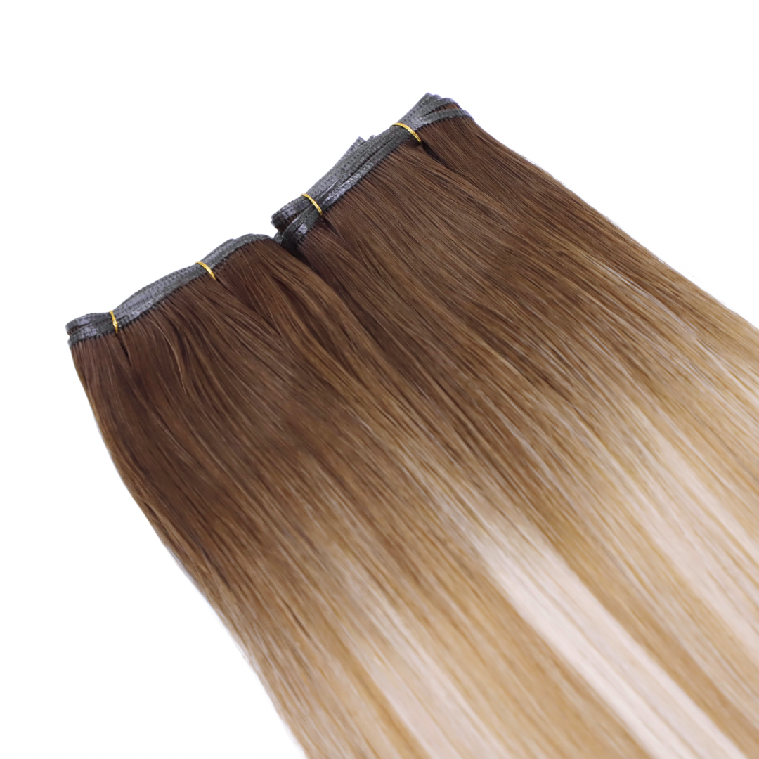 Genius Weft Human Hair Extensions. Luxe Platinum Range