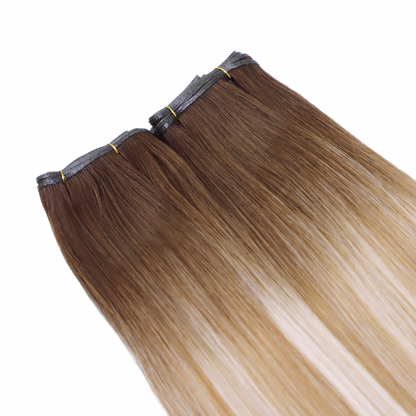 Genius Weft Human Hair Extensions. Luxe Platinum Range