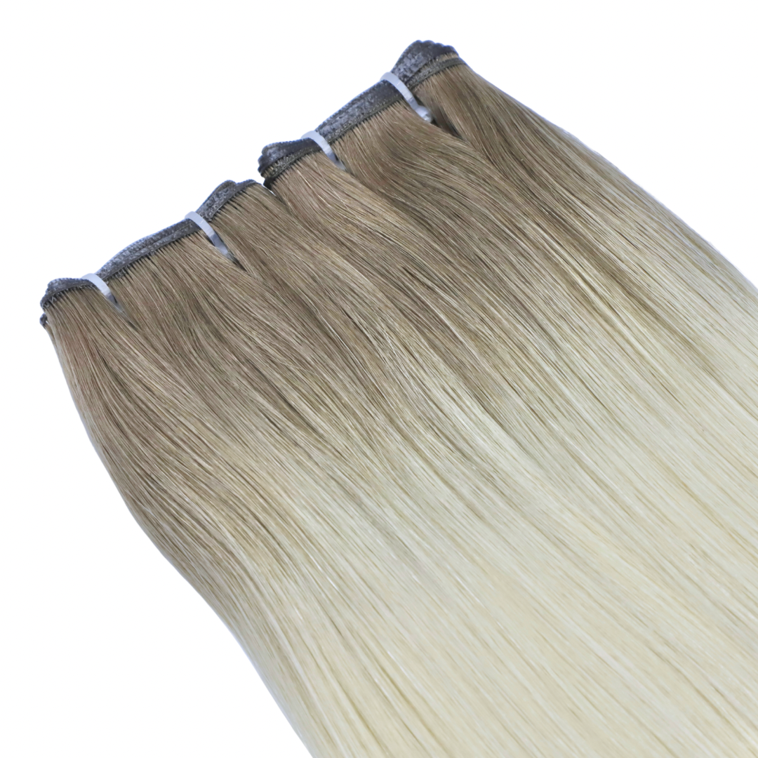 Genius Weft Human Hair Extensions. Luxe Platinum Range